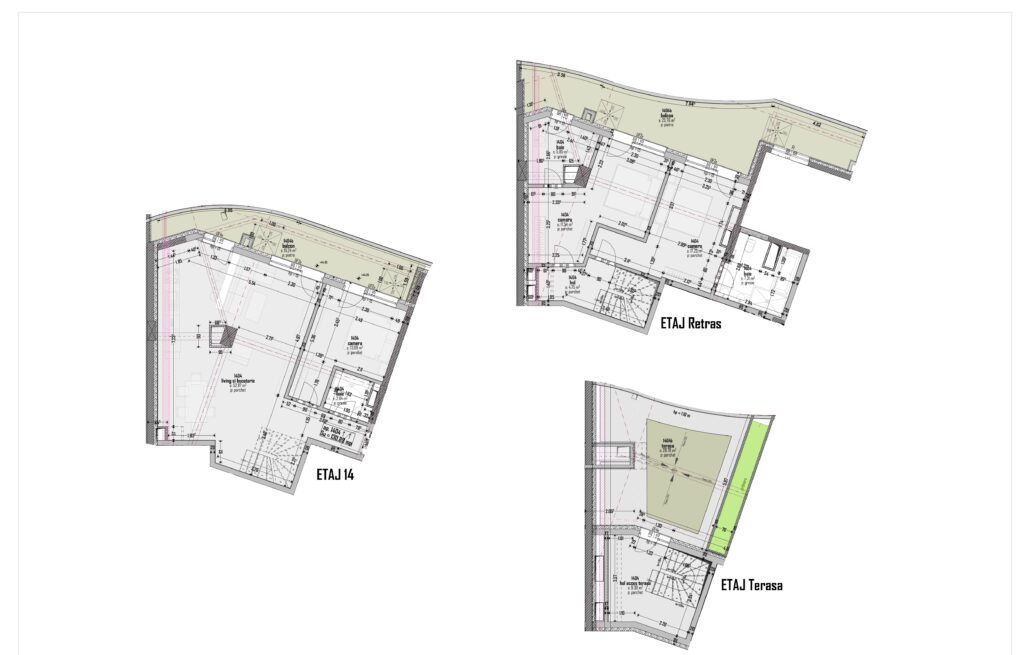 Plan apartament 1404, Scară A2