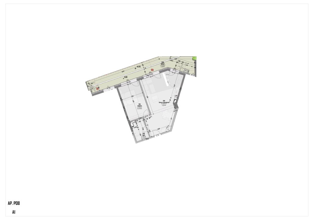 Plan apartament P08, Scară A1