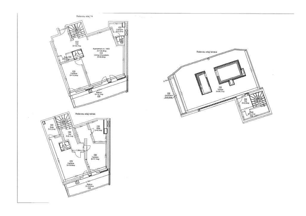 Plan apartament 1403, Scară A1